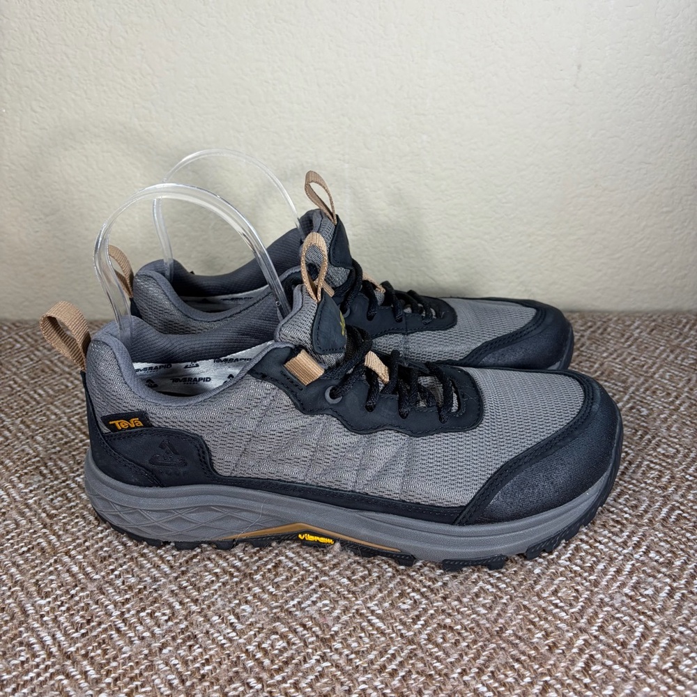 TEVA BLACK RIDGEVIEW LOW WATERPROOF SNEAKER HIKER BOOTS MENS SZ 7.5 GORPCORE